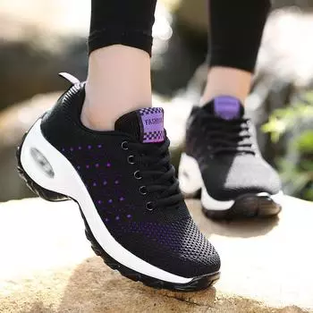 2024 spring new Korean version fashionable and comfortable fly-woven platform lightweight versatile lace-up dance shoes casual shoes women s shoes 35