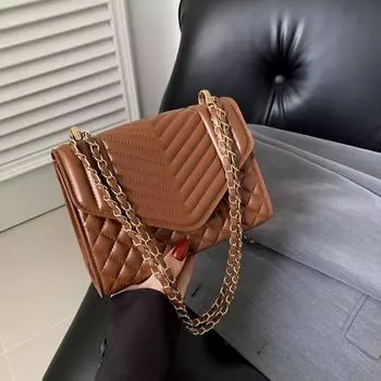 2024 весна новая корейская версия модная маленькая сумка женская нишевая повседневная простая сумка через плечо студенческая маленькая квадратная сумка