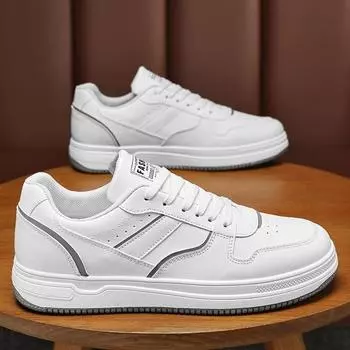 2024 Spring New Men Casual Shoes Fashion Comfortable Sports Running Shoes Youth Student Board Shoe Sneakers Hot Sale Zapatillas 39 белый