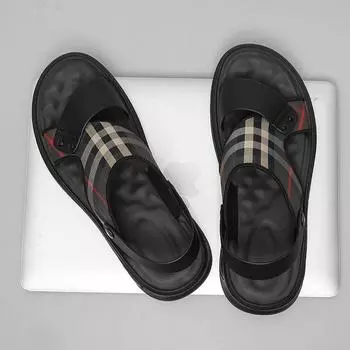 2024 spring new sandals men s retro cool slippers summer outdoor versatile casual non-slip wear-resistant beach shoes 39