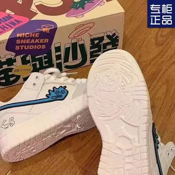 2024 spring new thick-soled little white shoes children s versatile student sports and leisure shoes ins tide with school uniform board shoes 35 белый