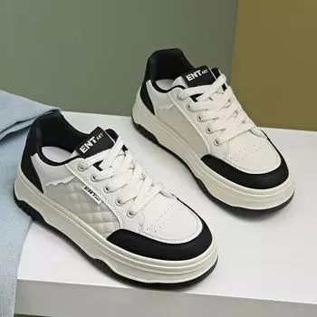 2024 Spring New Women s Fashion Thick Sole Casual Simple Spring Shoes 35 чёрный