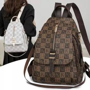 Весна 2024 года. Простой, элегантный, модный женский рюкзак, дорожная сумка Niche, сумка с премиальной текстурой, сумка для поездок на работу