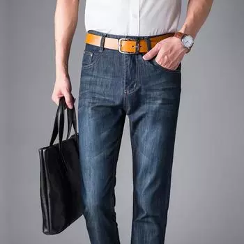 2024 Spring/Summer New Jeans Men S Straight Leg Men S Medium High Waist Business Casual Loose Men S Pants Long Pants 28