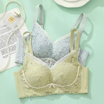 2024 #средний и плотный латексный хлопковый бюстгальтер без оправы без магнитного коллагена сексуальные сборки 70AB чёрный