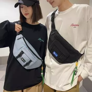 2024 сумка-мессенджер мужская модная br модная нагрудная сумка мужской рюкзак поясная сумка спортивная сумка через плечо женская сумка для мобильного телефона маленькая сумка чёрный