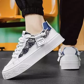 2024 summer breathable thick-soled canvas sports board shoes men s trendy shoes junior high school students versatile low-top casual shoes 39