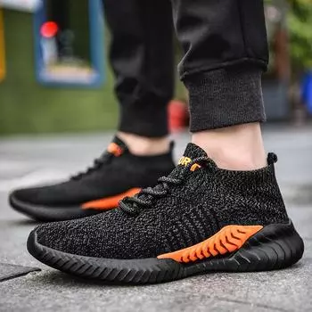 2024 Summer Fashion Mens Sneaker Anti-slip Casual Men Shoes New Mesh Breathable Luxury Men Shoes Men Lace Up Sneakers Size 37-45 37 серый