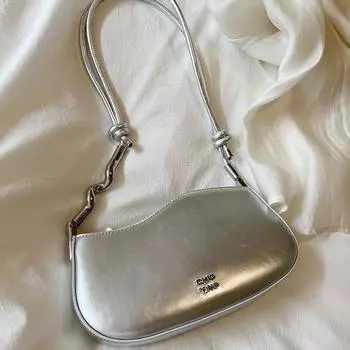 2024 летняя цветочная сумка через подмышку летняя дизайнерская сумка sense нишевая женская сумка через плечо серебряный