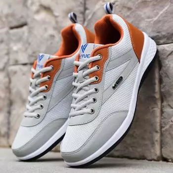 2024 летняя новая дышащая мужская повседневная обувь простая мужская обувь взрослые мужские кроссовки сине-черно-белые chaussure homme hjm89 6.5 чёрный