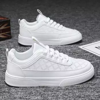2024 summer new breathable thin little white shoes male student Korean version trendy versatile sports shoes casual board shoes 39 белый