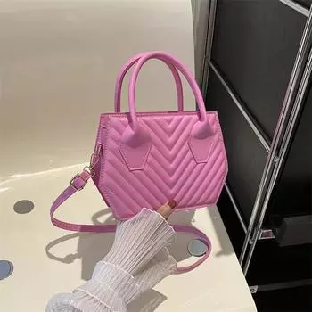 2024 летняя новая повседневная модная сумка-мессенджер простая ретро маленькая квадратная сумка иностранного стиля простая портативная женская сумка через плечо белый