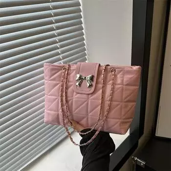 2024 летняя новая повседневная модная сумка через плечо модная ретро сумка женская большая вместительная сумка тоут женская сумка чёрный