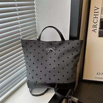 2024 summer new casual one-shoulder messenger tote bag women s simple fashion commuter large-capacity backpack