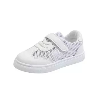 2024 Summer New Children Shoes Girls Shoes Soft-soled White Shoes Girls Sports Shoes School Shoes Breathable Fashion Hot 21 чёрный