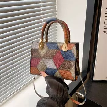 2024 summer new fashion casual shoulder bag simple fashion large capacity tote bag casual light handbag синий