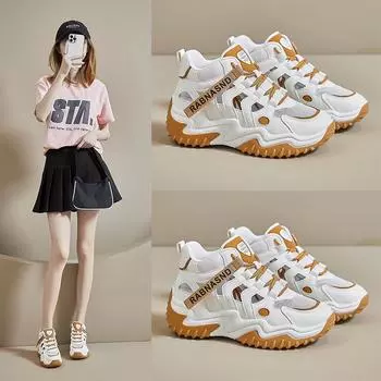 2024 Summer New Hollow High Top Sandals Women Breathable Mesh Thick Sole Women Vulcanized Shoes Sports Women Platform Shoes 35 хаки