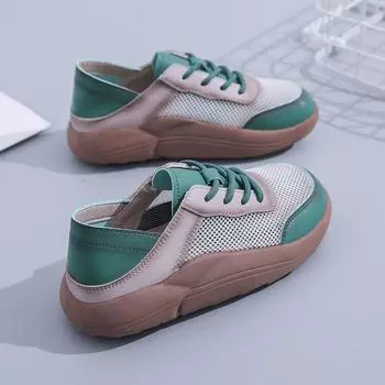 2024 summer new ins mesh breathable sandals women s Korean version of student casual shoes women s versatile outer wear trendy CR602 35