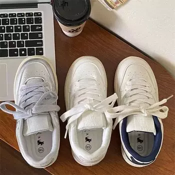 2024 summer new ins retro Hong Kong style thick baseplate shoes women s super fire versatile white shoes niche casual sports shoes 35