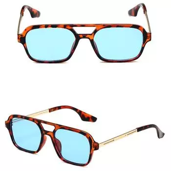 2024 Лето Новые корейские стильные мужские и женские солнцезащитные очки ретро мода квадратные солнцезащитные очки тени на открытом воздухе пляж отдых путешествия