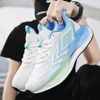 2024 summer new men s shoes live popcorn soft sole sports leisure wear-resistant fashion running shoes tide 39