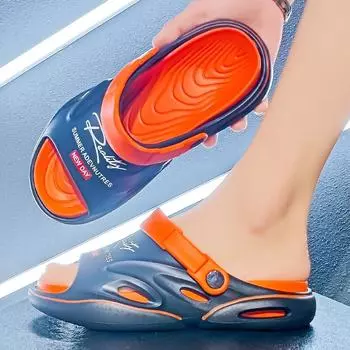 2024 Summer New Men s Slippers and Sandals EVA Soft Soled Slippers Indoor and Outdoor Beach Shoes Flip Flops Men s Shoes 39-40(25cm)