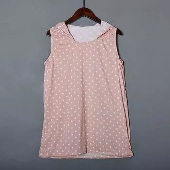 2024 Summer New Product Women s Clothes Fashion Exercise Sleeveless Hooded Vest K-style Versatile Casual Top Bottoming Shirt Powder M