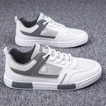 2024 summer new trend breathable trendy shoes men s shoes sports shoes versatile board shoes mesh comfortable wear-resistant lazy shoes 39