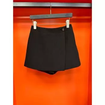 2024 Summer Niche Style High Waist Short Pants Suit Black S