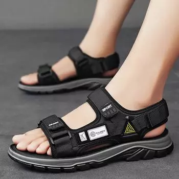 2024 summer outdoor breathable non-smelly feet Vietnamese sandals men s trendy casual non-slip outdoor beach men s shoes 39