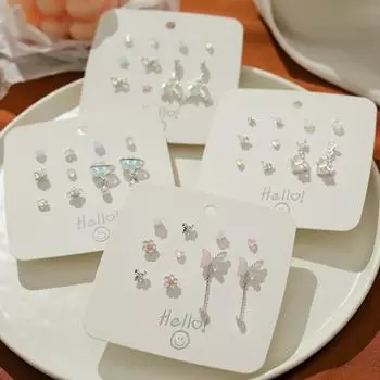 2024 Summer Pink Zircon Butterfly Tassel Earrings: Sweet & Cool Style