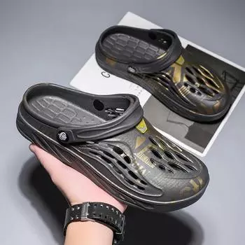 2024 Summer plus-size men s slippers Sandals Casual shoes Fashion comfortable soft slippers 39