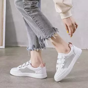 2024 Summer Women Sneakers Casual Shoes Lace-up Comfortable Walking Shoes Breathable Women s Vulcanized Shoe Zapatillas Mujer 35 фиолетовый