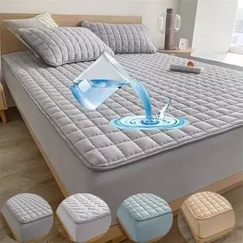 2024 супер водонепроницаемый защитный чехол для постельного белья, нескользящая хлопковая простыня с резинками, стеганый чехол, постельное белье 90x200cm only a sheet