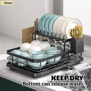 2024 сушилка для посуды кухонная регулируемая разделочная доска из нержавеющей стали органайзер сушилка для посуды стеллаж для хранения кухонных принадлежностей