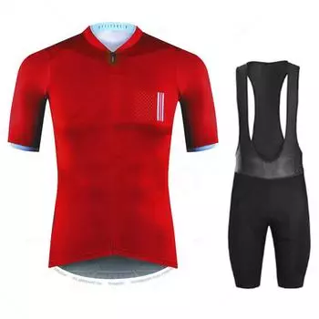 2024 Team Cycling Jersey Set Дышащая велосипедная одежда Ciclismo Clothes Летняя мужская спортивная одежда с коротким рукавом Bicicleta Kit Hombre XS