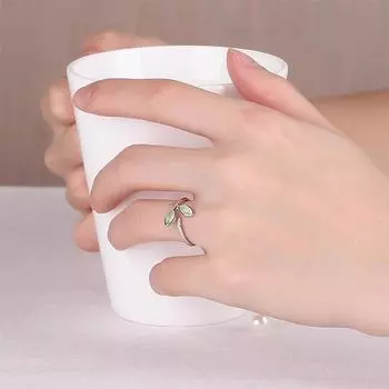 2025 тренд небольшого свежего зеленого бутона кошачий глаз камень кольцо женский легкий роскошный модный индивидуальный Mori серьги ожерелье браслет комплект