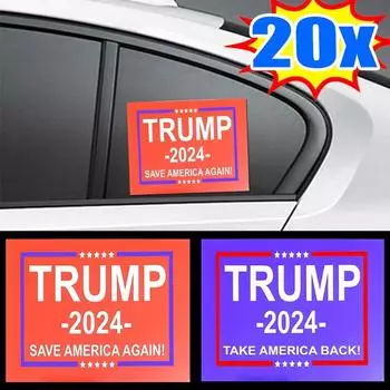 2024 Трамп поддерживает наклейки на автомобиль, авто, мотоциклы, ТРАМП ВЕРНЕТ Америку, декоративная наклейка, наклейки для всеобщих выборов в США MAGA 10pcs