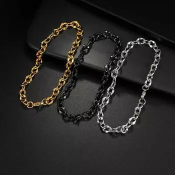 2024 Trend Hip Hop Titanium Steel Twist Chain Bracelet для мужчин Vintage Gold Black Silver Color Регулируемые звенья Charm Charm Bracelets Hand Jewelry Gift золотой