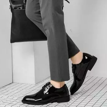 2024 Trend Social Shoe Male Autumn Winter New Men s Formal Shoes Italian Casual Business Official Cheap Clearance Style Suit 39 37