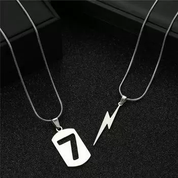 2024 Трендовые подвески и ожерелья Простое круглое ожерелье Винтажное ожерелье из нержавеющей стали с цепочкой a