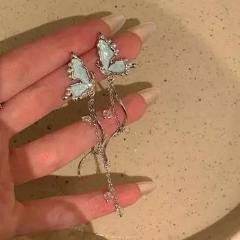 2024 Трендовые серьги-кисточки с жемчужными цветами - Легкая роскошь корейской моды