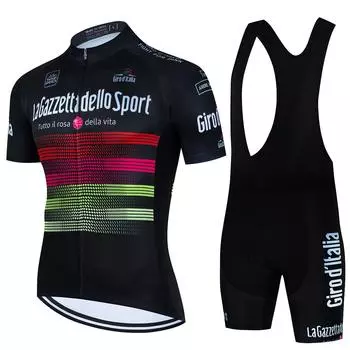 2024 Тур де Джиро велоджерси комплекты мужская велоодежда летняя с коротким рукавом быстросохнущий горный велосипедный костюм Ropa Ciclismo M