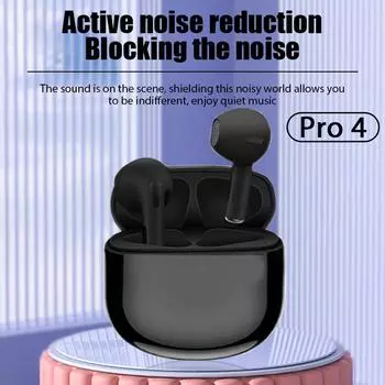 2024 TWS Air Pro 4 Fone Bluetooth наушники беспроводные наушники с микрофоном сенсорное управление беспроводная Bluetooth гарнитура Pro 4 наушники белый