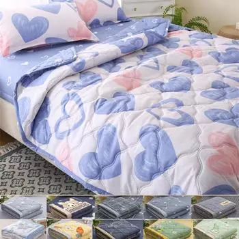 2024 Уход за кожей Полировка Летнее прохладное одеяло Студенческое общежитие Стирка водой Хлопок Для одного человека Летнее одеяло Кондиционер Одеяло Летнее тонкое одеяло 70X100cm Thin Quilts