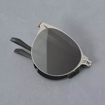 2024 Ультралегкие складные солнцезащитные очки из нержавеющей стали для мужчин в стиле ретро для вождения и рыбалки