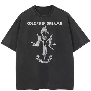 2024 уличная футболка унисекс с забавным рисунком, хлопковая черная футболка, топы унисекс, футболки, летняя футболка с короткими рукавами S чёрный