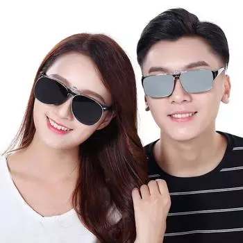 2024 Унисекс Поляризованные Очки Клипсы Очки Для Рыбалки Очки Вождения Велосипеда Езды Солнцезащитные Очки Мужчин Женщин Дневного/Ночного Видения Очки коричневый