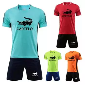 2024 Весенне-летний тренировочный комплект для футбола и баскетбола, спортивный комплект с принтом для бега M белый