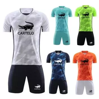 2024 Весенне-летний тренировочный комплект для футбола и баскетбола, спортивный комплект с принтом для бега